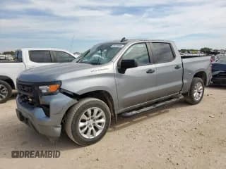 ✅ 2024 Chevrolet Silverado 1500 Custom • VIN: 3GCPABEK3RG411144 • Лот: 84459685. Опубликован ранее на Copart с пробегом 23 349 миль. Бесплатный доступ к архиву аукционных продаж из США и подробный отчёт об истории автомобиля на DreamBid. Изображение 1.