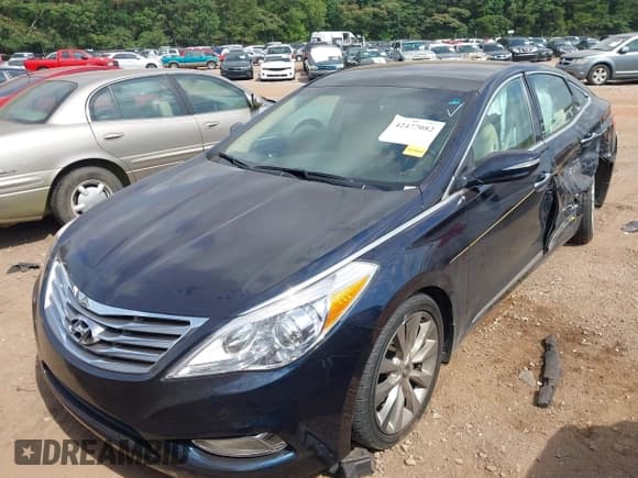 ✅ 2012 Hyundai Azera • VIN: KMHFH4JG2CA174846 • Lot: 42477082. Listed on IAAI with 73,371 mi. Free auction sales archive from the USA and detailed vehicle history report at DreamBid. Image 2.