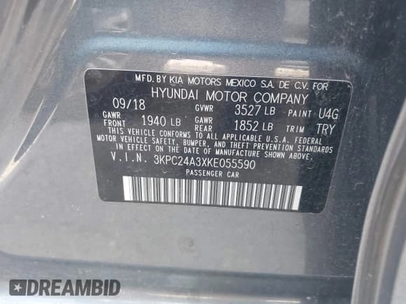 ✅ 2019 Hyundai Accent SE • VIN: 3KPC24A3XKE055590 • Lot: 43783626. Wystawiony na IAAI z przebiegiem 76 372 mil. Bezpłatny archiwum sprzedaży aukcyjnych z USA i szczegółowy raport historii pojazdu na DreamBid. Zdjęcie 9.