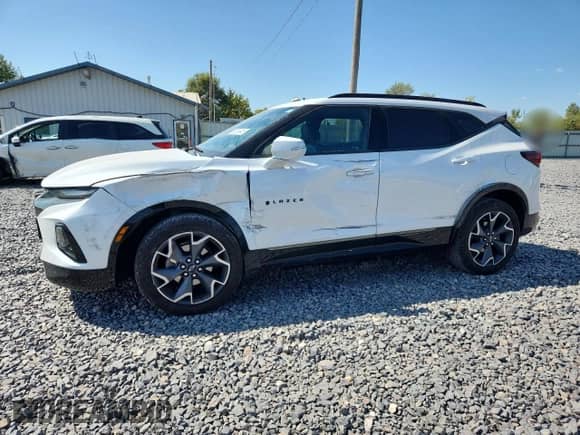 2020 Chevrolet Blazer RS z VIN 3GNKBERS5LS553039, wystawiony jako Copart lot #80130945 z przebiegiem 50 707 mil mil oraz Szkoda całkowita • Salvage title. Historia ofert i sprzedaży dostępna na DreamBid. Obrazek 1.