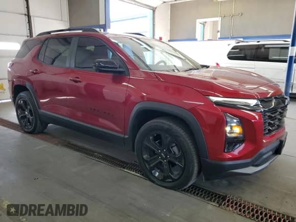 2025 Chevrolet Equinox AWD LT with VIN 3GNAXPEG2SL168993, listed as a Copart auction lot 84599575 with 8,858 mi miles and Salvage title. Bid and sale history available at DreamBid. Image 4.