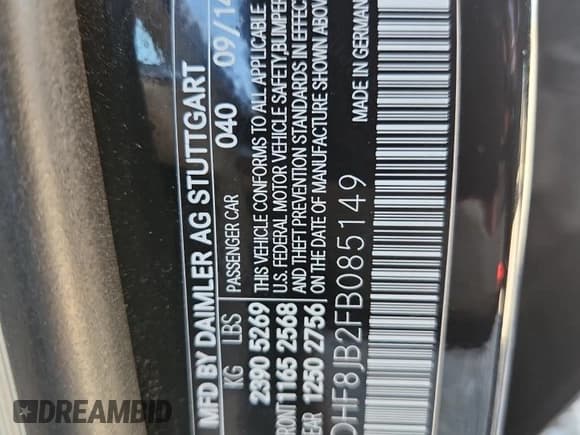 ✅ 2015 Mercedes-Benz E 350 Luxury • VIN: WDDHF8JB2FB085149 • Lot: 82035285. Listed on Copart with 145,270 mi. Free auction sales archive from the USA and detailed vehicle history report at DreamBid. Image 12.