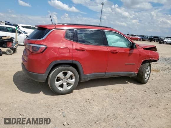 ✅ 2020 Jeep Compass Latitude • VIN: 3C4NJCBB2LT205801 • Lot: 66354015. Listed on Copart with 69,913 mi. Free auction sales archive from the USA and detailed vehicle history report at DreamBid. Image 3.