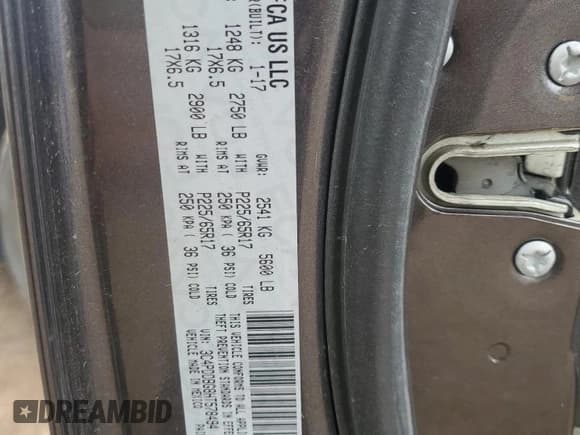 ✅ 2017 Dodge Journey SXT • VIN: 3C4PDDBG8HT578494 • Лот: 85143015. Опубликован ранее на Copart с пробегом 106 802 миль. Бесплатный доступ к архиву аукционных продаж из США и подробный отчёт об истории автомобиля на DreamBid. Изображение 13.