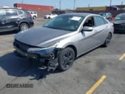 ✅ 2023 Hyundai Elantra Blue • VIN: KMHLM4AJ9PU064200 • Lot: 43223889. Listed on IAAI with 49,876 mi. Free auction sales archive from the USA and detailed vehicle history report at DreamBid. Image 2.