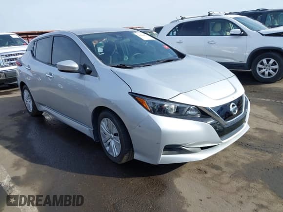 ✅ 2022 Nissan LEAF S • VIN: 1N4AZ1BV1NC562090 • Lot: 41098541. Listed on IAAI with 22,931 mi. Free auction sales archive from the USA and detailed vehicle history report at DreamBid. Image 1.