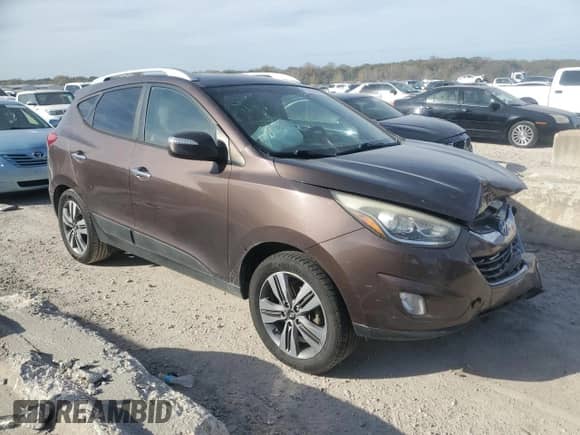 2014 Hyundai Tucson Limited with VIN KM8JU3AGXEU798167, listed as a Copart auction lot 91383875 with 168,758 mi miles and Clean title. Bid and sale history available at DreamBid. Image 4.