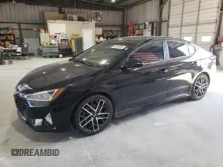 ✅ 2019 Hyundai Elantra Sport • VIN: KMHD04LB2KU819394 • Lot: 67483855. Listed on Copart with 55,936 mi. Free auction sales archive from the USA and detailed vehicle history report at DreamBid. Image 1.