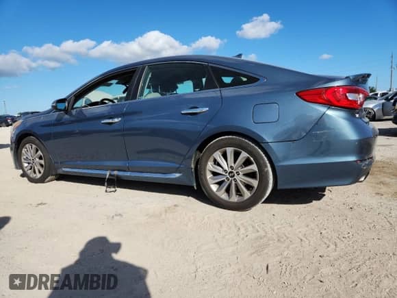 2015 Hyundai Sonata Sport with VIN 5NPE34AF3FH213558, listed as a Copart auction lot 90834565 with 117,192 mi miles and Clean title. Bid and sale history available at DreamBid. Image 2.