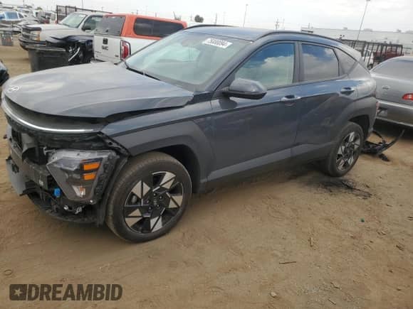 2024 Hyundai Kona SEL with VIN KM8HCCAB6RU045876, listed as a Copart auction lot 75000094 with 32,157 mi miles and Salvage title. Bid and sale history available at DreamBid. Image 1.