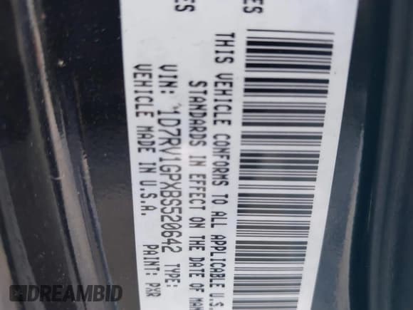 ✅ 2011 Ram 1500 SLT • VIN: 1D7RV1GPXBS520642 • Lot: 43698360. Listed on IAAI with 176,100 mi. Free auction sales archive from the USA and detailed vehicle history report at DreamBid. Image 9.