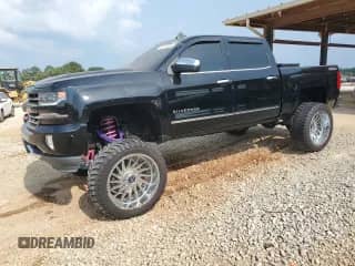 2017 Chevrolet Silverado 1500 LTZ with VIN 3GCUKSEC0HG401839, listed as a Copart auction lot 62574485 with 151,793 mi miles and Salvage title. Bid and sale history available at DreamBid. Image 1.