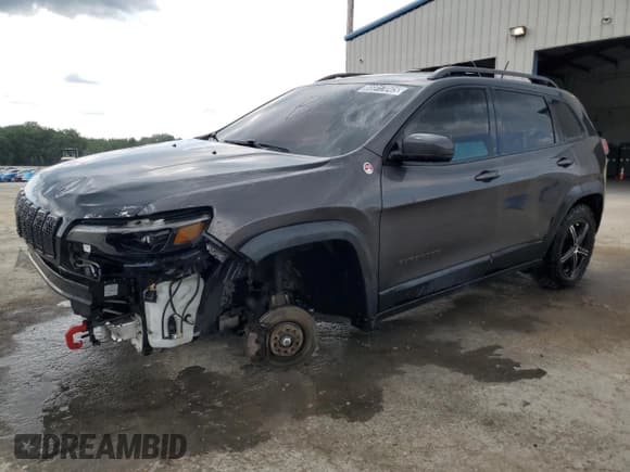 ✅ 2019 Jeep Cherokee Trailhawk Elite • VIN: 1C4PJMBX9KD132165 • Лот: 66917045. Опубликован ранее на Copart с пробегом 124 105 миль. Бесплатный доступ к архиву аукционных продаж из США и подробный отчёт об истории автомобиля на DreamBid. Изображение 1.