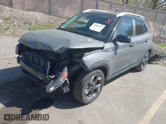 ✅ 2022 Hyundai Venue SEL • VIN: KMHRC8A34NU193027 • Lot: 42003432. Listed on IAAI with 16,393 mi. Free auction sales archive from the USA and detailed vehicle history report at DreamBid. Image 2.