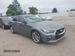 ✅ 2019 Infiniti Q50 Luxe • VIN: JN1EV7AP4KM510460 • Lot: 41963184. Listed on IAAI with 46,448 mi. Free auction sales archive from the USA and detailed vehicle history report at DreamBid. Image 1.