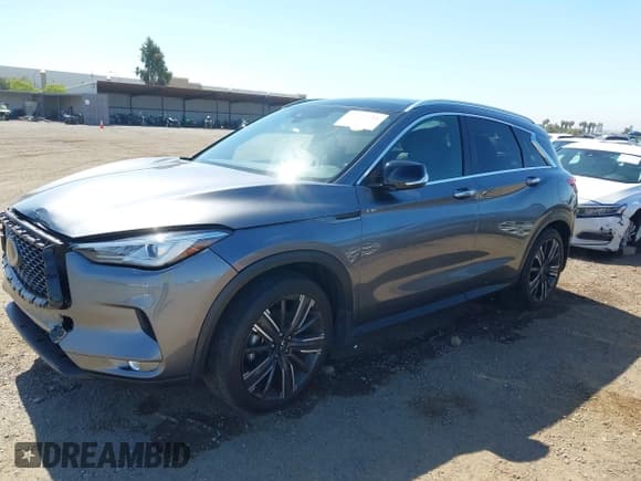 ✅ 2021 Infiniti QX50 Luxe • VIN: 3PCAJ5BA2MF111323 • Лот: 42218711. Опубликован ранее на IAAI с пробегом 27 864 миль. Бесплатный доступ к архиву аукционных продаж из США и подробный отчёт об истории автомобиля на DreamBid. Изображение 2.