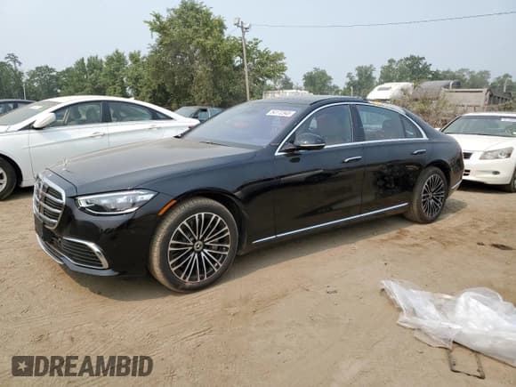 ✅ 2022 Mercedes-Benz S 580 • VIN: W1K6G7GB5NA122334 • Lot: 54172343. Wystawiony na Copart z przebiegiem 7 262 mil. Bezpłatny archiwum sprzedaży aukcyjnych z USA i szczegółowy raport historii pojazdu na DreamBid. Zdjęcie 1.