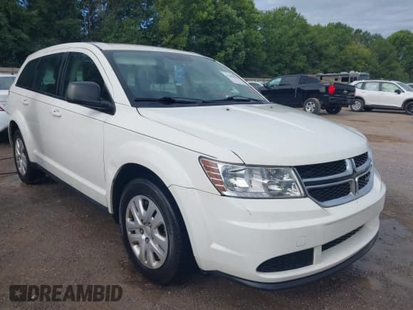 ✅ 2014 Dodge Journey American Value • VIN: 3C4PDCAB2ET247194 • Lot: 42968008. Listed on IAAI with 142,469 mi. Free auction sales archive from the USA and detailed vehicle history report at DreamBid. Image 1.