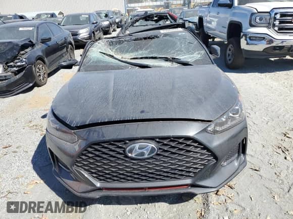 2019 Hyundai Veloster Turbo z VIN KMHTH6AB2KU011341, wystawiony jako Copart lot #75082844 z przebiegiem 55 714 mil mil oraz Szkoda całkowita • Salvage title. Historia ofert i sprzedaży dostępna na DreamBid. Obrazek 5.