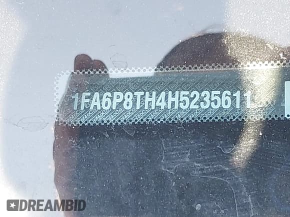 ✅ 2017 Ford Mustang EcoBoost • VIN: 1FA6P8TH4H5235611 • Lot: 43279135. Listed on IAAI with 68,112 mi. Free auction sales archive from the USA and detailed vehicle history report at DreamBid. Image 9.