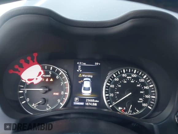 ✅ 2021 Infiniti Q50 Luxe • VIN: JN1EV7BP2MM705846 • Lot: 43727308. Wystawiony na IAAI z przebiegiem 25 668 mil. Bezpłatny archiwum sprzedaży aukcyjnych z USA i szczegółowy raport historii pojazdu na DreamBid. Zdjęcie 7.