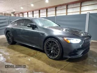 ✅ 2021 Mercedes-Benz AMG GT 53 • VIN: W1K7X6BBXMA041530 • Лот: 47048504. Опубликован ранее на Copart с пробегом 21 867 миль. Бесплатный доступ к архиву аукционных продаж из США и подробный отчёт об истории автомобиля на DreamBid. Изображение 4.