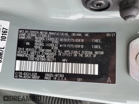 ✅ 2021 Toyota Sequoia TRD Pro • VIN: 5TDEY5B19MS186271 • Lot: 77642514. Wystawiony na Copart z przebiegiem 44 172 mil. Bezpłatny archiwum sprzedaży aukcyjnych z USA i szczegółowy raport historii pojazdu na DreamBid. Zdjęcie 13.