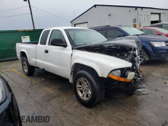2003 Dodge Dakota SLT with VIN 1D7HL42X33S151165, listed as a Copart auction lot 78040874 with 84,766 mi miles and Salvage title. Bid and sale history available at DreamBid. Image 4.