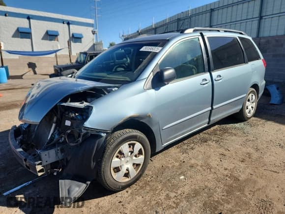 ✅ 2006 Toyota Sienna LE • VIN: 5TDZA23CX6S520685 • Lot: 86596025. Listed on Copart with 191,908 mi. Free auction sales archive from the USA and detailed vehicle history report at DreamBid. Image 1.