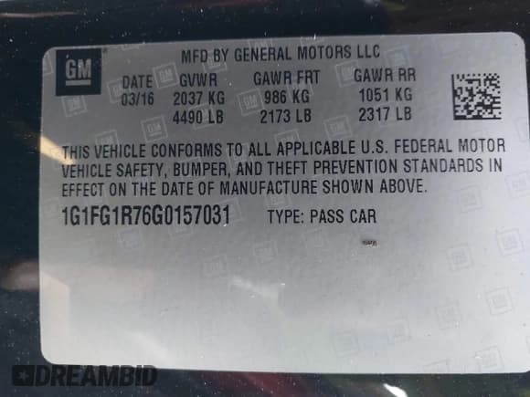 ✅ 2016 Chevrolet Camaro 2SS • VIN: 1G1FG1R76G0157031 • Лот: 43517030. Опубликован ранее на IAAI с пробегом 8 984 миль. Бесплатный доступ к архиву аукционных продаж из США и подробный отчёт об истории автомобиля на DreamBid. Изображение 9.