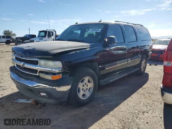 2005 Chevrolet Suburban LT z VIN 3GNEC16Z85G252713, wystawiony jako Copart lot #82869694 z przebiegiem 160 279 mil mil oraz Szkoda całkowita • Salvage title. Historia ofert i sprzedaży dostępna na DreamBid. Obrazek 1.