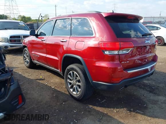 2014 Jeep Grand Cherokee Limited с VIN 1C4RJFBG8EC478433, выставлен на аукционе IAAI как лот 43318259 с пробегом 121 260 миль миль и . История ставок и продаж доступна на DreamBid. Изображение 3.