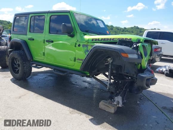 ✅ 2018 Jeep Wrangler Unlimited Rubicon • VIN: 1C4HJXFGXJW263902 • Lot: 42332061. Listed on IAAI with 98,028 mi. Free auction sales archive from the USA and detailed vehicle history report at DreamBid. Image 1.