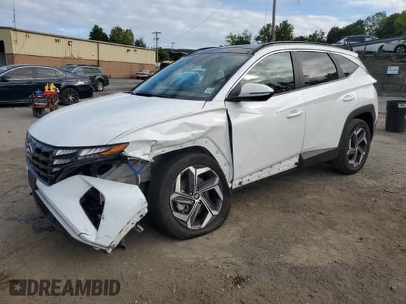 2022 Hyundai Tucson SEL Convenience z VIN KM8JFCA18NU035571, wystawiony jako Copart lot #80127105 z przebiegiem 41 054 mil mil oraz Szkoda całkowita • Salvage title. Historia ofert i sprzedaży dostępna na DreamBid. Obrazek 1.