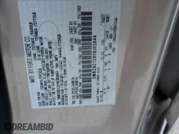 ✅ 2005 Mercury Monterey Convenience • VIN: 2MRZA21285BJ02844 • Lot: 82192784. Wystawiony na Copart z przebiegiem 148 059 mil. Bezpłatny archiwum sprzedaży aukcyjnych z USA i szczegółowy raport historii pojazdu na DreamBid. Zdjęcie 15.