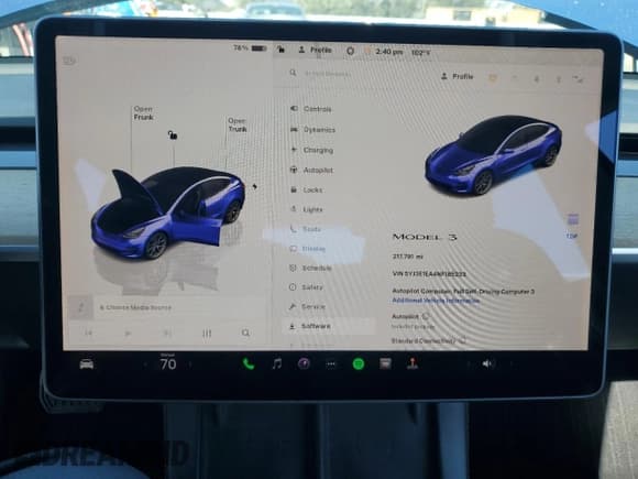 ✅ 2022 Tesla Model 3 • VIN: 5YJ3E1EA4NF185233 • Lot: 81076405. Wystawiony na Copart z przebiegiem 217 791 mil. Bezpłatny archiwum sprzedaży aukcyjnych z USA i szczegółowy raport historii pojazdu na DreamBid. Zdjęcie 9.