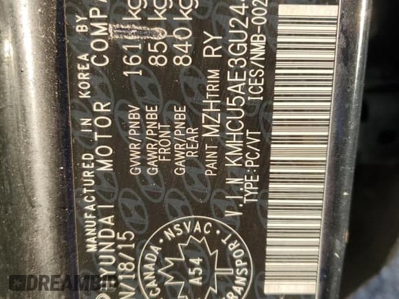 ✅ 2016 Hyundai Accent Sport • VIN: KMHCU5AE3GU244619 • Лот: 87034735. Опубликован ранее на Copart с пробегом 143 799 миль. Бесплатный доступ к архиву аукционных продаж из США и подробный отчёт об истории автомобиля на DreamBid. Изображение 12.