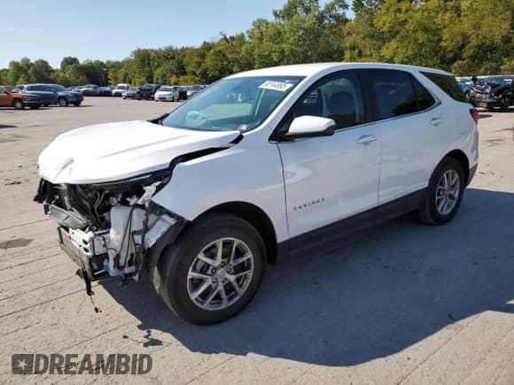 2024 Chevrolet Equinox LT with VIN 3GNAXUEG9RL234058, listed as a Copart auction lot 80144995 with 32,724 mi miles and Salvage title. Bid and sale history available at DreamBid. Image 1.