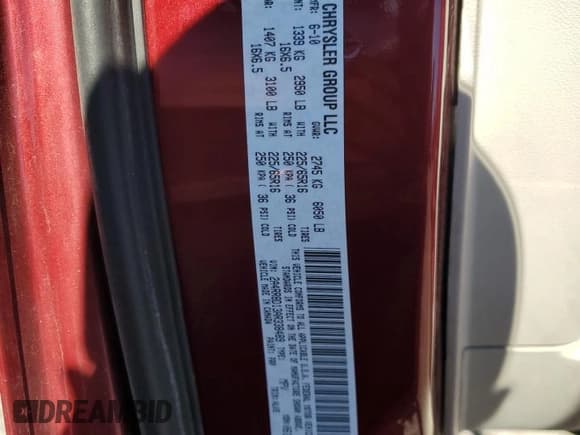 ✅ 2010 Chrysler Town & Country Touring Plus • VIN: 2A4RR8D13AR338489 • Lot: 83876465. Wystawiony na Copart z przebiegiem 137 572 mil. Bezpłatny archiwum sprzedaży aukcyjnych z USA i szczegółowy raport historii pojazdu na DreamBid. Zdjęcie 13.