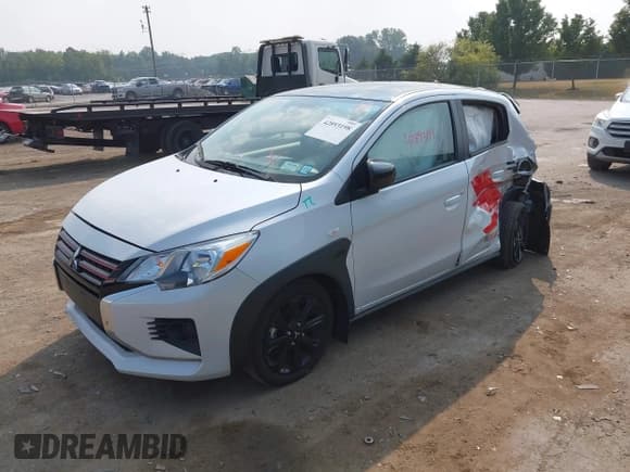 ✅ 2023 Mitsubishi Mirage Black Edition • VIN: ML32AWHJ2PH004524 • Lot: 42893198. Listed on IAAI with 15,922 mi. Free auction sales archive from the USA and detailed vehicle history report at DreamBid. Image 17.