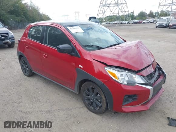 ✅ 2024 Mitsubishi Mirage Black Edition • VIN: ML32AWHJ6RH001659 • Lot: 43385398. Listed on IAAI with 33,200 mi. Free auction sales archive from the USA and detailed vehicle history report at DreamBid. Image 1.