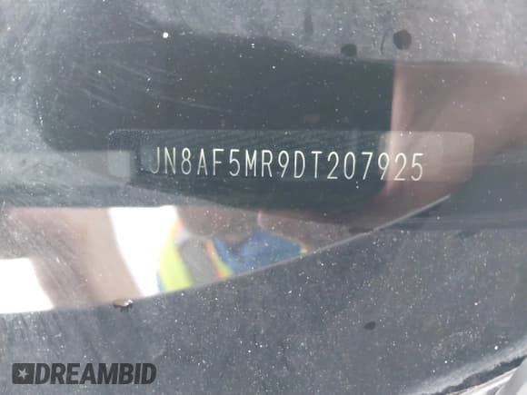 ✅ 2013 Nissan Juke S • VIN: JN8AF5MR9DT207925 • Лот: 42215656. Опубликован ранее на IAAI с пробегом Не указан. Бесплатный доступ к архиву аукционных продаж из США и подробный отчёт об истории автомобиля на DreamBid. Изображение 9.