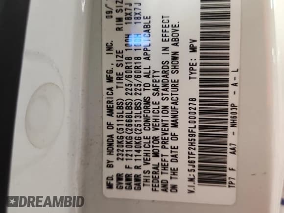 ✅ 2015 Honda Crosstour EX-L • VIN: 5J6TF2H59FL000278 • Lot: 70732125. Wystawiony na Copart z przebiegiem 147 594 mil. Bezpłatny archiwum sprzedaży aukcyjnych z USA i szczegółowy raport historii pojazdu na DreamBid. Zdjęcie 12.