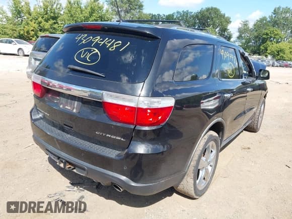 ✅ 2012 Dodge Durango Citadel • VIN: 1C4SDJET4CC112339 • Lot: 43094481. Listed on IAAI with 193,598 mi. Free auction sales archive from the USA and detailed vehicle history report at DreamBid. Image 4.