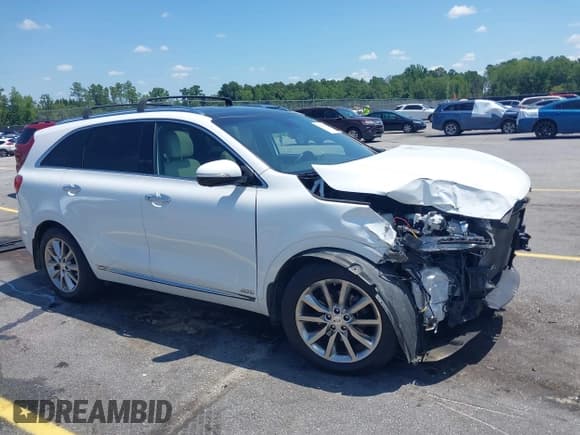 ✅ 2017 Kia Sorento SX • VIN: 5XYPKDA58HG262218 • Lot: 42538131. Listed on IAAI with 115,459 mi. Free auction sales archive from the USA and detailed vehicle history report at DreamBid. Image 1.