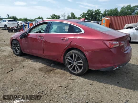 2019 Chevrolet Malibu Premier with VIN 1G1ZE5SX4KF222193, listed as a Copart auction lot 62448535 with 69,858 mi miles and Non repairable. Bid and sale history available at DreamBid. Image 2.