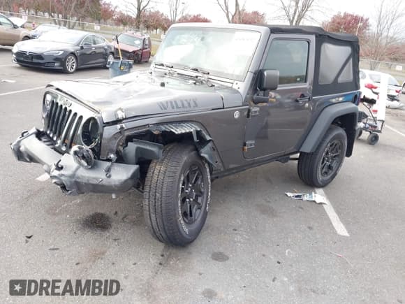 ✅ 2014 Jeep Wrangler Sport • VIN: 1C4AJWAG6EL230695 • Lot: 43687032. Listed on IAAI with 132,894 mi. Free auction sales archive from the USA and detailed vehicle history report at DreamBid. Image 2.
