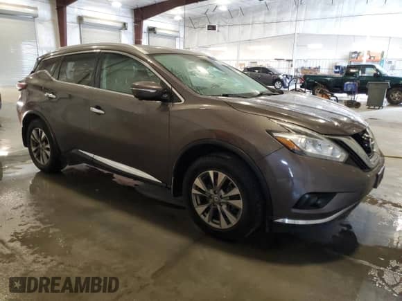 2015 Nissan Murano SL with VIN 5N1AZ2MH5FN259838, listed as a Copart auction lot 82301695 with 133,715 mi miles and Salvage title. Bid and sale history available at DreamBid. Image 4.
