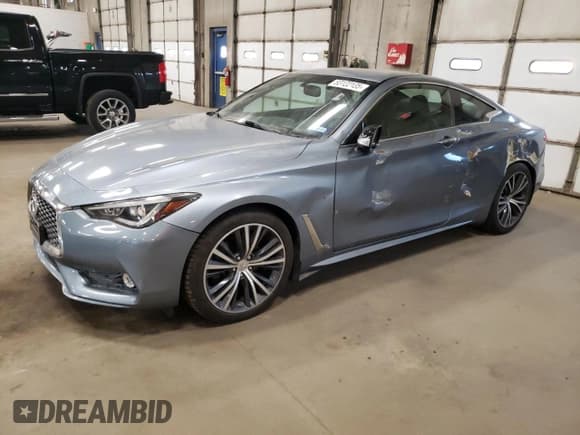 ✅ 2018 Infiniti Q60 Luxe • VIN: JN1EV7EL8JM391124 • Лот: 53122135. Опубликован ранее на Copart с пробегом 97 314 миль. Бесплатный доступ к архиву аукционных продаж из США и подробный отчёт об истории автомобиля на DreamBid. Изображение 1.