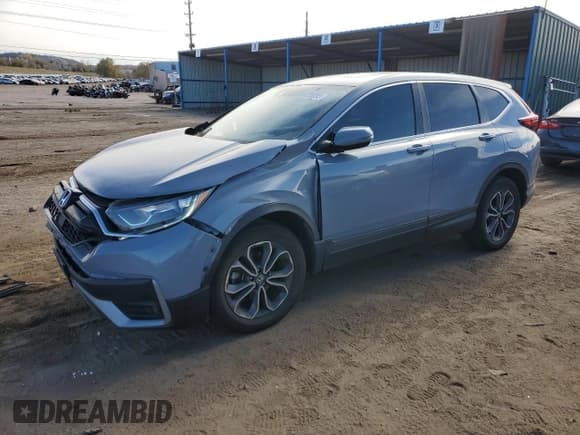 ✅ 2021 Honda CR-V EX-L • VIN: 2HKRW2H8XMH616017 • Lot: 91725235. Listed on Copart with 40,671 mi. Free auction sales archive from the USA and detailed vehicle history report at DreamBid. Image 1.